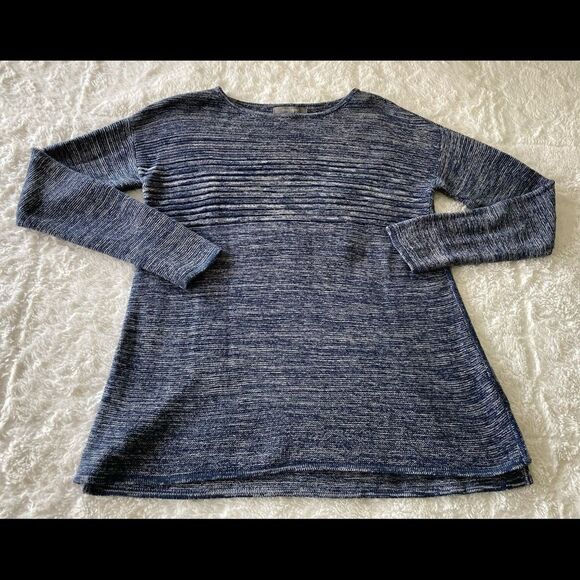 Daisy Fuentes blue scoop Neck Sweater Medium - Picture 6 of 6